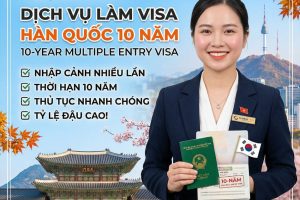 Dịch vụ làm visa Hàn Quốc 10 năm trọn gói